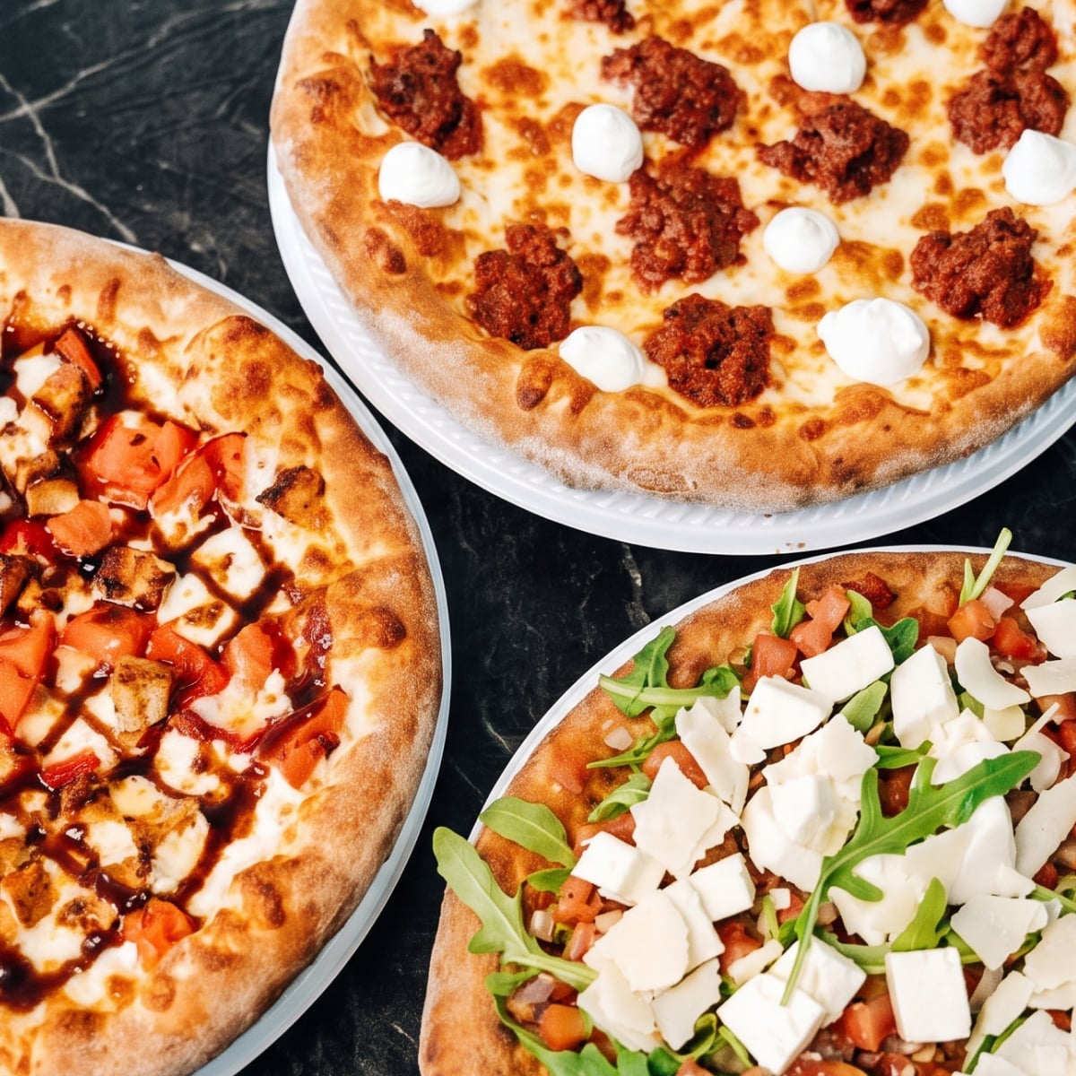 Zabiha halal pizza at Dough Dash
